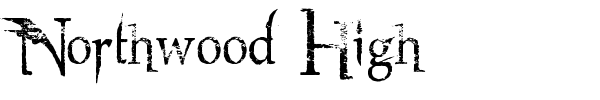 Northwood High font preview